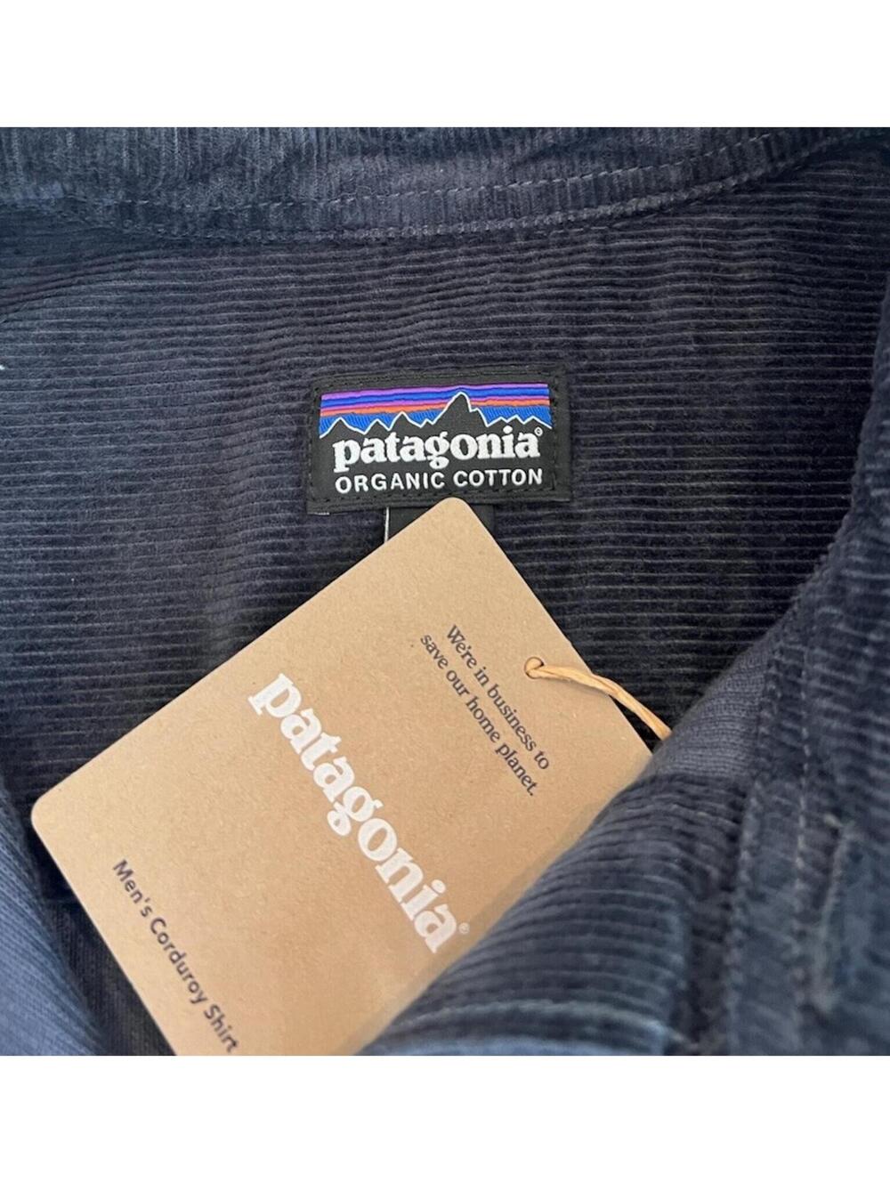 Patagonia Men's Corduroy Heavy-Weight Button Up Shirt Smolder Blue Size S - Picture 2 of 13